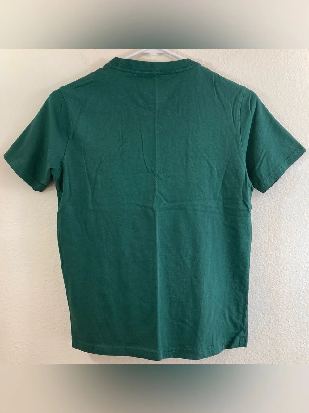 Tommy Hilfiger Emerald Green Graphic T-Shirt Girls Size M Plaid Logo